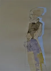 Abstrakte historische Frau