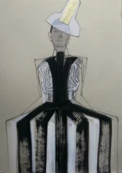 Avantgarde-Modeporträt