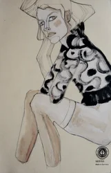 Schicke Modeillustration