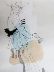 Elegante Modeskizze