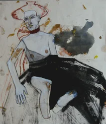 Expressive Figur Mit Hut