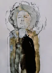 Meditatives Frauenporträt