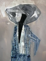 Geheimnisvolle Frau mit Hut