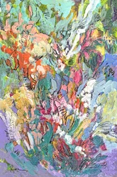 Bunte abstrakte Blumen