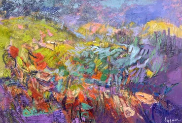 Träumerische lebendige Landschaft