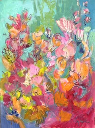 Lebendiges Blumenabstrakt