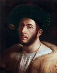 Porträt eines Mannes, wahrscheinlich Cesare Borgia (1475-1507), (Detail)