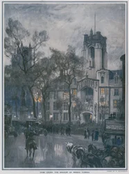 Abenddämmerung im Schatten von Wrens Türmen