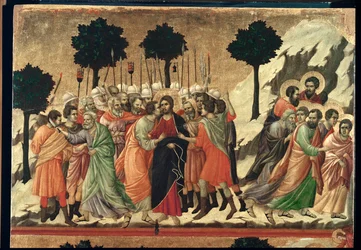 Altar Maestà, gemalt 1308-1311 für die Kathedrale von Siena
