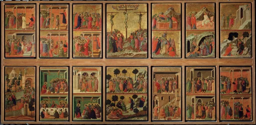 Leben Christi: Passion. Predella der Maestà (Tempera auf Holz)