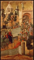 Maestà: Einzug in Jerusalem