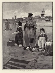 Am Fähranleger, eine Studie in Volendam