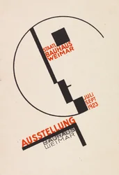 Ausstellung Bauhaus Weimar, Postkarte, 1923