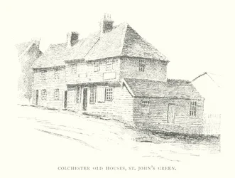 Alte Häuser in Colchester, St John