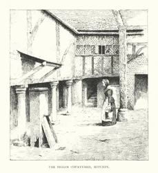 Der Biggin Innenhof, Hitchin