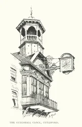 Die Rathausuhr, Guildford