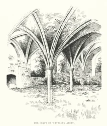 Die Krypta der Waverley Abtei