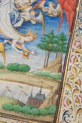 Seite aus "La Belle Dame Sans Merci" von Alain Chartier, Paris, frühes 15. Jahrhundert