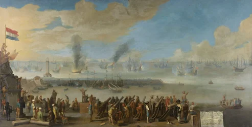 Schlacht von Livorno, 14. März 1653, ein Vorfall aus dem Ersten Englisch-Niederländischen Krieg, nach 1653-60