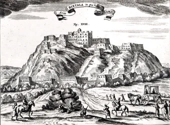 Bietala, Festung des Großen Lama, Königreich Lhassa, Illustration aus 