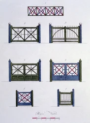Designs aus dem Magazin der Gartenschätze von G. van Laar, veröffentlicht 1802