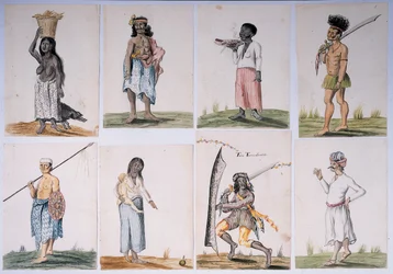 Zeichnung aus einem Album von Einheimischen aus Brasilien, Afrika, Persien und Ostindien