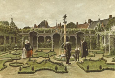 Gartenlandschaft, Niederlande, 17. Jahrhundert