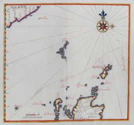 Karte der Shetlandinseln