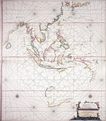 Seekarte östlich von Indien