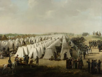 Das Armeelager in Rijen, 1831-5