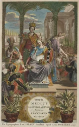 Titelseite aus Horti Medici Amstelodamensis Rariorum Plantarum Historia Band I, von Jan Commelin