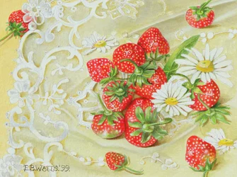 Erdbeeren auf Spitze, 1999