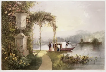 Der See, Trentham Hall Gardens, aus 