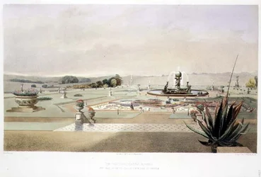 Der Parterre, Castle Howard, veröffentlicht von Thomas McLean