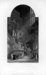 Innenraum der Kathedrale von Burgos, 19. Jahrhundert