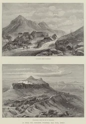 Ein indisches Hügel-Sanatorium, Purandhar, in der Nähe von Poona, Bombay