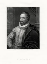Miguel de Cervantes, spanischer Romanautor, Dichter und Dramatiker, 19. Jahrhundert