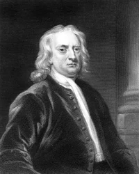 Isaac Newton, englischer Mathematiker, Astronom und Physiker, 1818