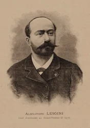 Porträt des Komponisten Alexandre Luigini 1850-1906, 1887