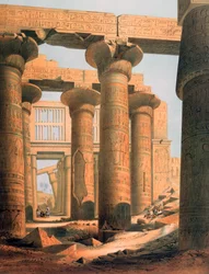 Halle in Karnak, Ägypten, 19. Jahrhundert