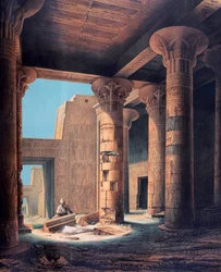 Der innere Tempel, Philae, Ägypten, 1842