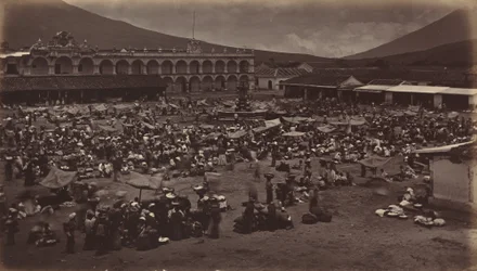 Platz und Vizekönigspalast-Antigua de Guatemala, 1877