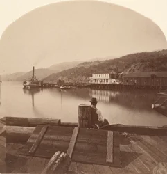Sausalito vom N.P.C.R.R. Steg, Blick nach Süden