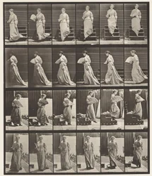 Platte 141. Treppen hinuntergehen und Fächern