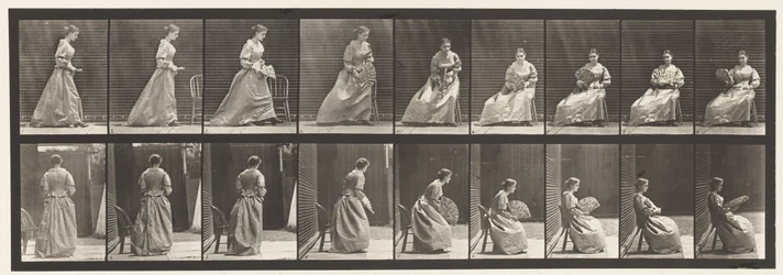 Tafel 240. Sitzen und mit einem Fächer Flirten