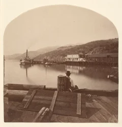Sausalito vom Kai der N.P.C.R.R. aus, Blick nach Süden