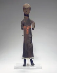 Geschnitzte Figur eines Dieners, 475-221 v. Chr.