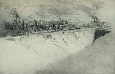St. Ouen von den Befestigungen von Paris aus gesehen, 1915