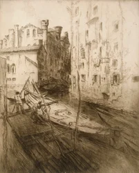 Das jüdische Ghetto in Venedig, 1906