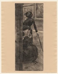 Im Louvre, Die Malerei, Mary Cassatt